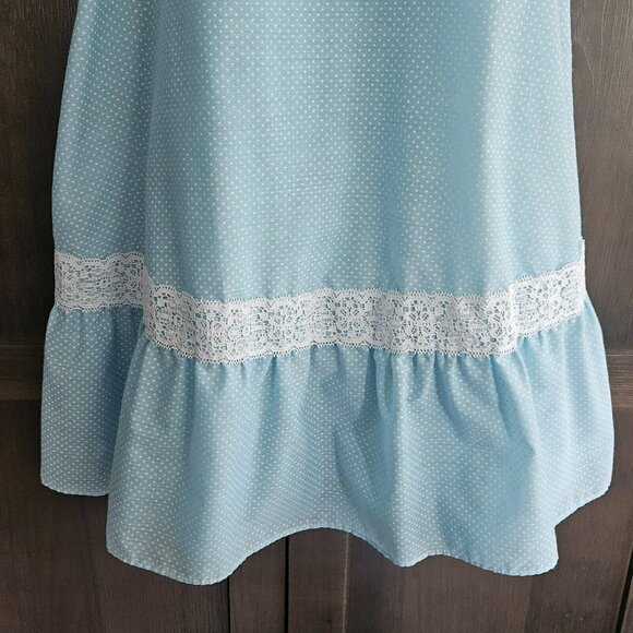 Montgomery Ward Dress Prairie Cottage Core Lace Bell Sleeve princess costume - Picture 6 of 16